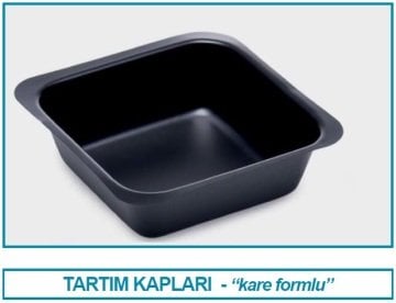 İSOLAB 037.21.250 tartım kabı - P.S - kare form - siyah - 250 ml - gamma steril (10 adet)