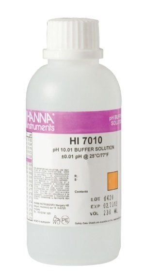HANNA HI7010M pH 10.01 - 25oC Kalibrasyon Tamponu, 230 mL şişe