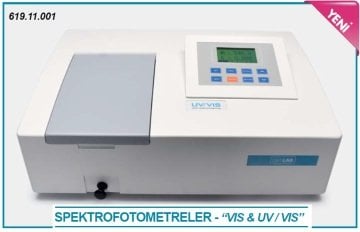 İSOLAB 619.11.001 spektrofotometre - VIS - 325 to 1000 nm (1 adet)