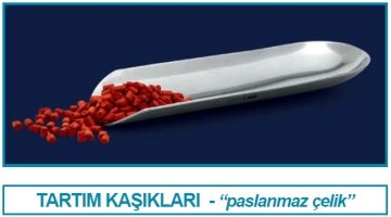 İSOLAB 037.04.001 tartım kaşığı - paslanmaz çelik - uzunluk 85 mm (1 adet)