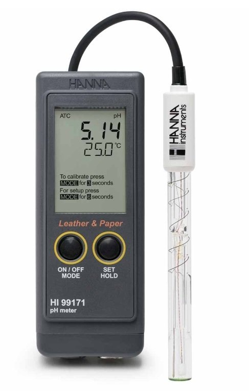 HANNA HI99171 Taşınabilir Deri ve Kağıt pH Metre