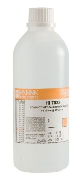 HANNA HI7033L 84 uS/cm EC değeri - 25oC, 500 mL şişe
