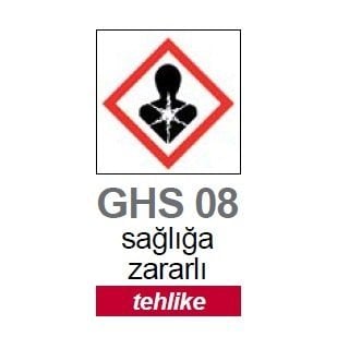 İSOLAB 099.18.T04 sağlığa zararlı piktogramı GHS 8 tehlike etiketi 37x52mm-250 etiket