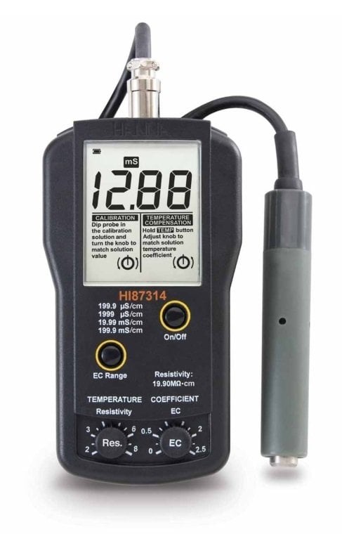 HANNA HI87314 Taşınabilir EC ve Direnç Metre