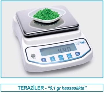 İSOLAB 602.31.007 terazi - 6200 gr / 0.1 gr (1 adet)