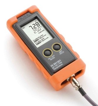 HANNA HI991301 Taşınabilir (Yüksek Aralık) Su Geçirmez pH / EC / TDS Metre