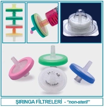 İSOLAB 094.01.009 şırınga filtre - kromotografi için - ISOLAB - PTFE - hidrofilik - 0,45/25 - 100 adet