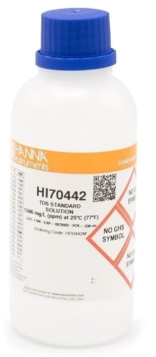 HANNA HI70442M 1500 mg/L (ppm) TDS değeri - 25oC, 230 mL şişe