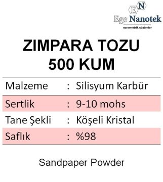 500 Kum Zımpara Tozu Silisyum Karbür P500 1 kg