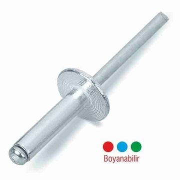 Alüminyum Pop Perçin Geniş Kafa 16 mm şapka 4.8x15 mm 250 ADET