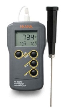 HANNA HI93510 Taşınabilir Su geçirmez Termistor Termometre