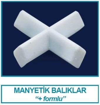 İSOLAB 057.06.037 manyetik balık - artı biçimli - 37 x 37 mm (1 adet)