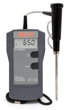 HANNA HI955502 Taşınabilir Sabit Problu 4-Wire Pt100 Termometresi