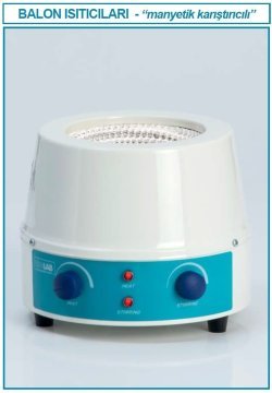 İSOLAB 608.12.250 mantolu ısıtıcı - karıştırıcılı - 250 ml (1 adet)