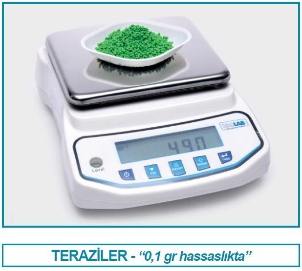 İSOLAB 602.31.007 terazi - 6200 gr / 0.1 gr (1 adet)