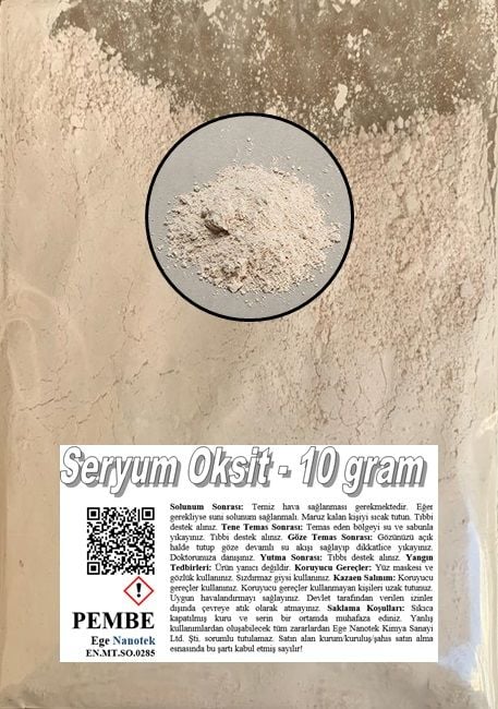 Cam Çizik Giderici Toz Pembe Seryum Oksit - 10 GRAM