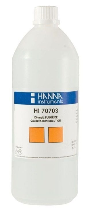 HANNA HI70703L Standart Çözelti, 100 mg/L F¯, 500 mL şişe
