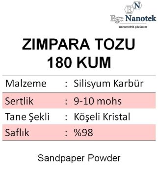 180 Kum Zımpara Tozu Silisyum Karbür P180 10 kg