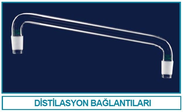 İSOLAB 065.52.014 distilasyon bağlantıları - standart - kondensersiz - erkek şilif(ler) : NS 29/32 - gövde uzunluğu 150 mm (1 adet)