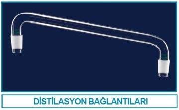 İSOLAB 065.52.014 distilasyon bağlantıları - standart - kondensersiz - erkek şilif(ler) : NS 29/32 - gövde uzunluğu 150 mm (1 adet)