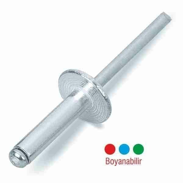 Alüminyum Pop Perçin Geniş Kafa 14 mm şapka 4.8x10 mm 10 ADET