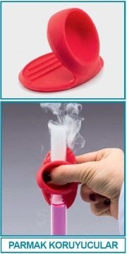 İSOLAB 080.17.001 eldiven - 2 parmak için - silikon (1 adet)