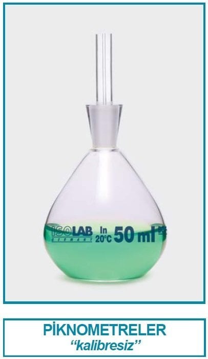 İSOLAB 023.01.010 piknometre - kalibresiz - 10 ml (1 adet)