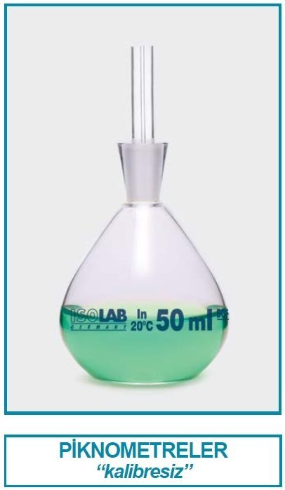 İSOLAB 023.01.050 piknometre - kalibresiz - 50 ml (1 adet)