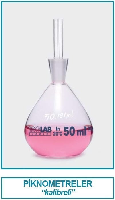 İSOLAB 023.02.100 piknometre - kalibreli - 100 ml (1 adet)