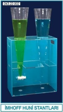 İSOLAB 043.22.002 imhoff huni standı - akrilik (1 adet)