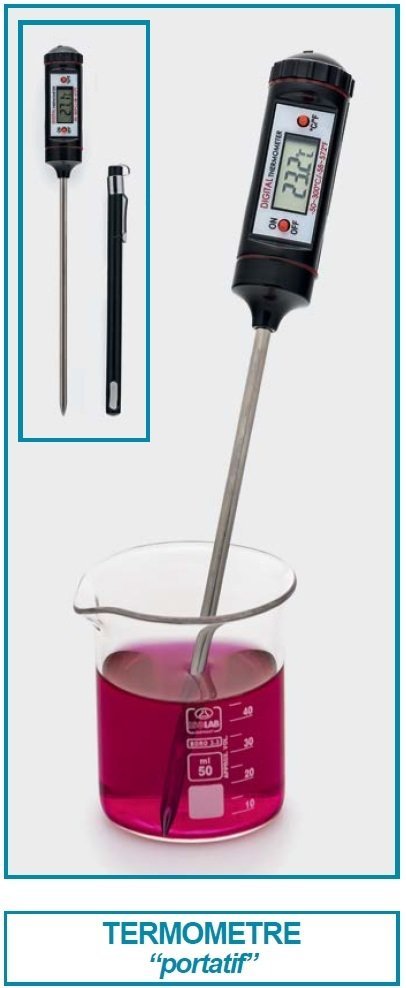 İSOLAB 060.01.001 termometre - portatif (1 adet)