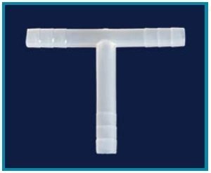 İSOLAB 052.24.010 hortum bağlantı parçası - T form - 10 mm çap (1 adet)
