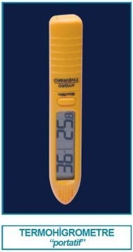 İSOLAB 060.03.002 termohigrometre - portatif (1 adet)