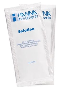 HANNA HI77100C 1413 uS/cm ve pH 7,01 - 25oC Kalibrasyon Solüsyonu Torbaları, analiz sertifikasıyla birlikte, (her biri 10 x 20 mL)