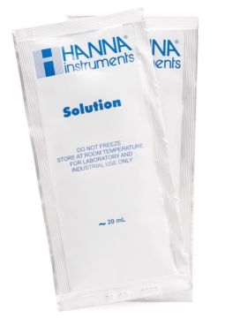 HANNA HI77100P 1413 uS/cm ve pH 7,01 - 25oC Kalibrasyon Solüsyonu Torbaları, (10 adet x 20 mL)