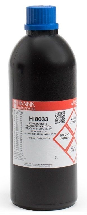 HANNA HI8033L 84 uS/cm EC değeri - 25oC, 500 mL FDA şişe