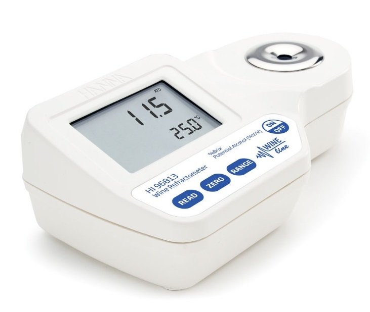 HANNA HI96813 Şarap, Meyve Suyunda % Brix ve Potansiyel Alkol Analizi için Dijital Refraktometre