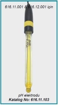 İSOLAB 616.11.103 pH elektrodu (1 adet)