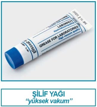 İSOLAB 063.16.002 şilif yağı - yüksek vakum için (1 adet)