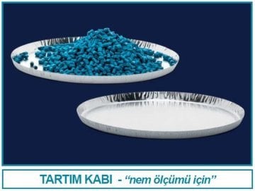 İSOLAB 037.25.100 tartım kabı - alüminyum - çap 100 mm (50 adet)