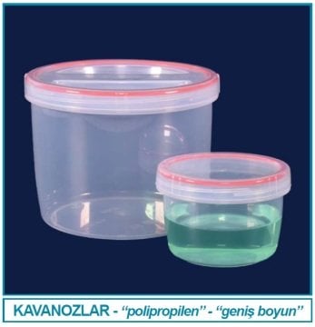 İSOLAB 061.13.002 kavanoz - geniş boyun - polipropilen - 410 ml (1 adet)