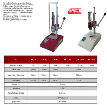 MetSPre YK500 Yay Kuvvet Ölçer 500 N