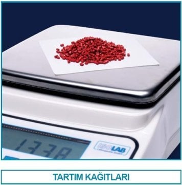 İSOLAB 037.33.001 tartım kağıdı - 100 x 100 mm (250 kağıt)
