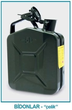 İSOLAB 062.22.910 bidon - kulplu - çelik - 10 lt (1 adet)