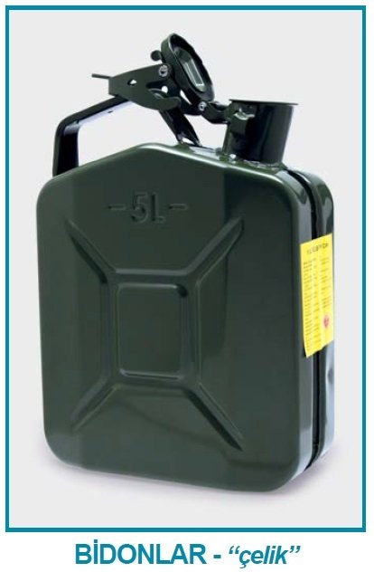 İSOLAB 062.22.920 bidon - kulplu - çelik - 20 lt (1 adet)