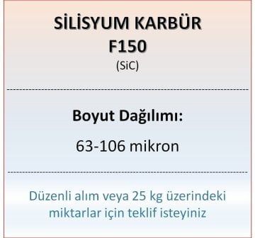 Silisyum Karbür F150 - SiC - 63-106 mikron