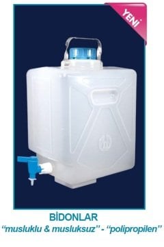 İSOLAB 062.25.920 bidon - musluksuz - 20 lt - P.P (1 adet)