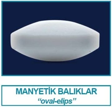 İSOLAB 057.05.035 manyetik balık - oval - 35 x 12 mm (1 adet)