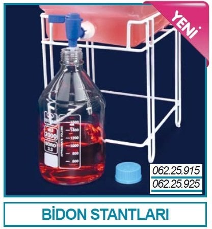 İSOLAB 062.25.925 bidon standı - 062.25.920 kodlu 20 lt bidonlar için (1 adet)