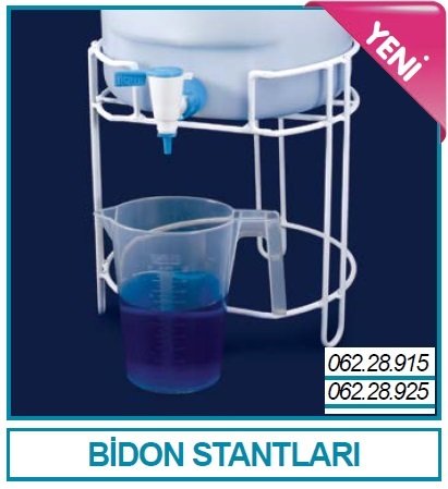 İSOLAB 062.28.925 bidon standı - 062.28.910 kodlu 20 lt bidonlar için (1 adet)